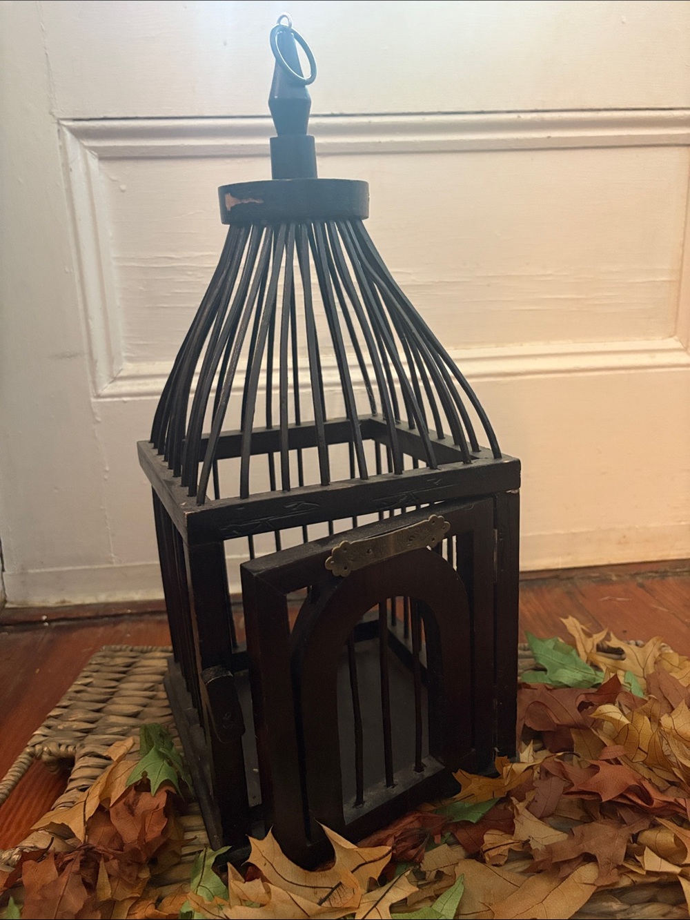 Vintage Wooden Birdcage unbranded